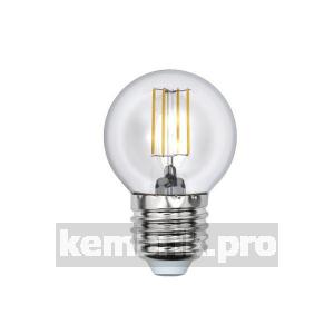 Лампа светодиодная Uniel Led-g45-6w/nw/e27/cl pls02wh